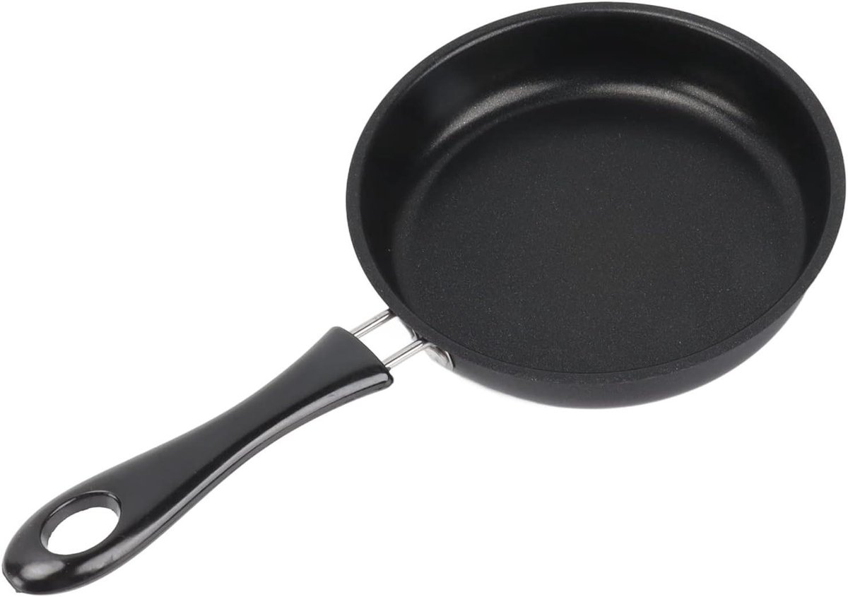 Koekenpan Omelet Pan Gezond Koken Roestvrij Staal 14CM Zilver