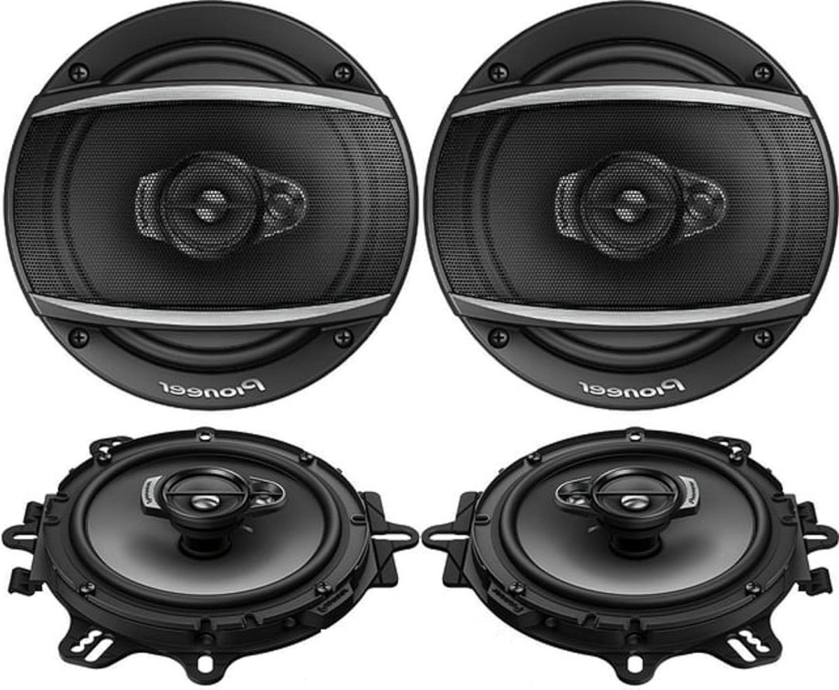 Auto Luidsprekers - Stereo Speakers - Muziek Luisteren - Drie Weg Systeem - 6.5 Inch - Zwart