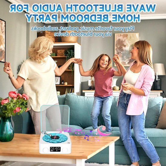 Sterrenhemel projector met bluetooth-luidspreker en witte ruis timer van Merkloos — afbeelding 3