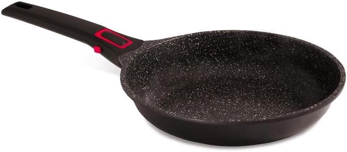 Braadpan Keramiek - Koekenpan - Dagelijks Koken - Afneembare Handgrepen - 26 cm - Zwart