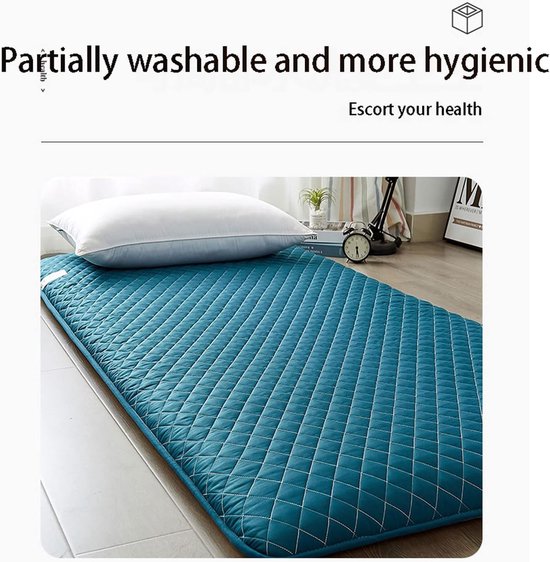 Vouwbare Matras - Japanse Vloerbed - Comfortabel Slapen - Ademend Vochtabsorberend - 120x200cm - Roze — afbeelding 4