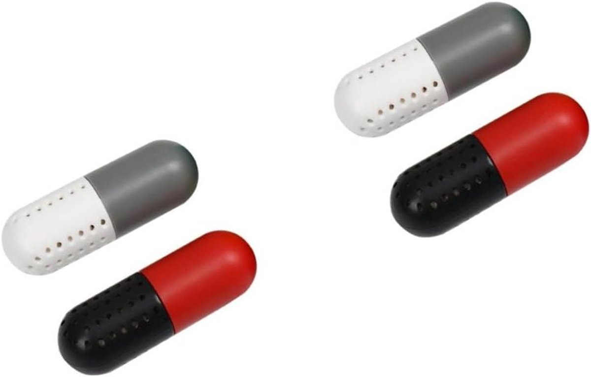 Schoen Deodorizer Capsules - Luchtverfrisser Schoen - Schoenen Fris Houden - Herbruikbaar Zeoliet Materiaal - 2 Sets - Diverse Kleuren