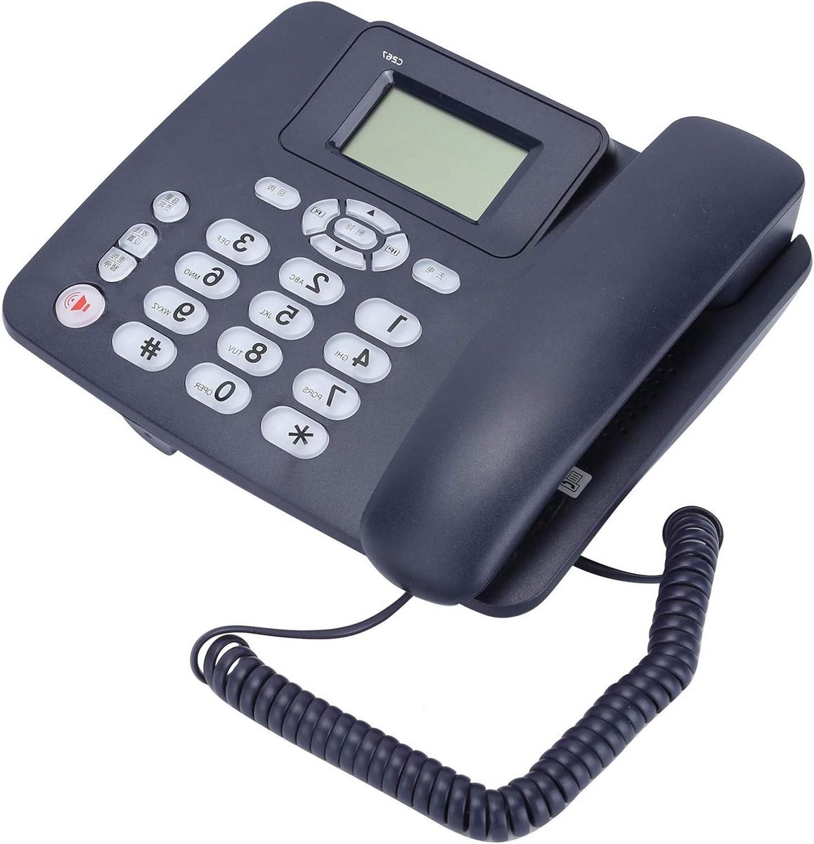 Vaste Telefoon - Kantoor Telefoon - Zakelijk Communiceren - Dubbele Interface - 644 gram - Blauw