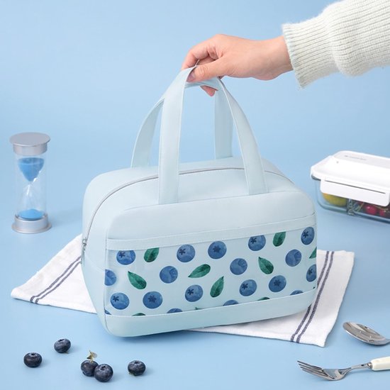 Koeltas Lunchbox - Geïsoleerde Tas - Eten Vers Houden - Lekvrij Waterdicht - 8 Liter Capaciteit - Grijs — afbeelding 2