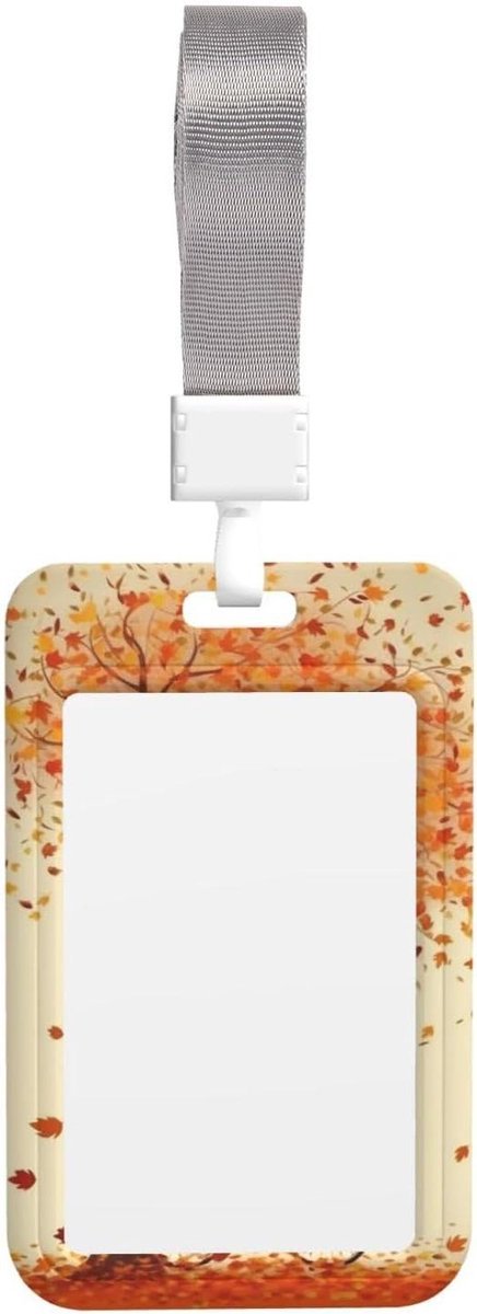 Kaarthouder - ID Clip - Werk Organisatie - Afneembaar Koord - 7 x 11 cm - Wit