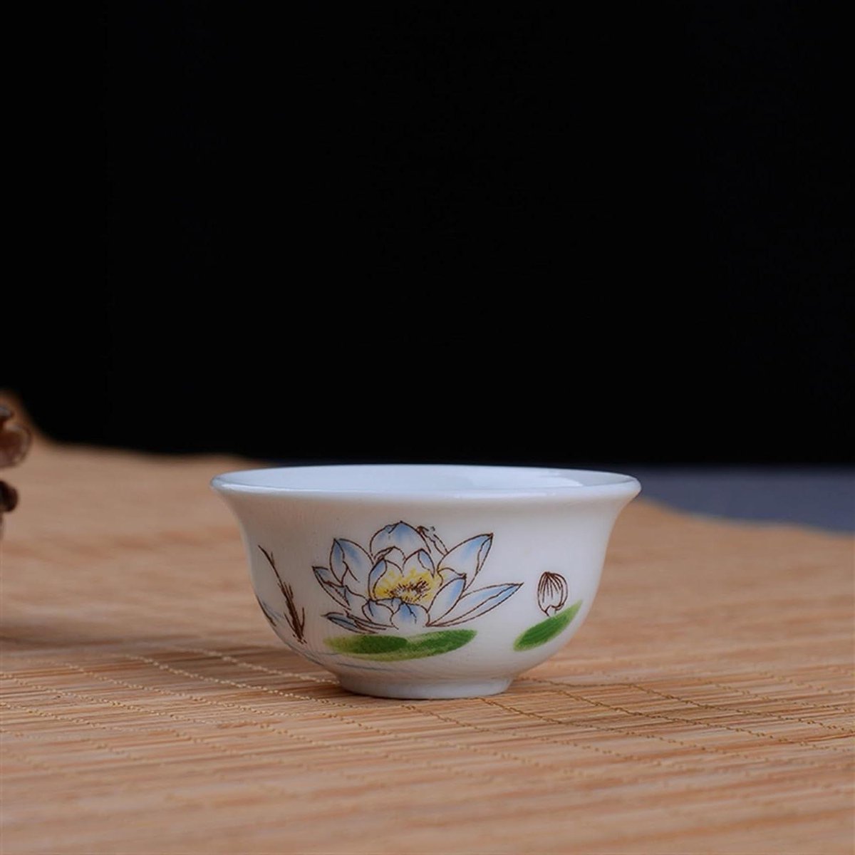 Theekop Keramisch - Thee Servies - Thee Moment - Handgemaakt Ontwerp - One Size - Blauw Wit