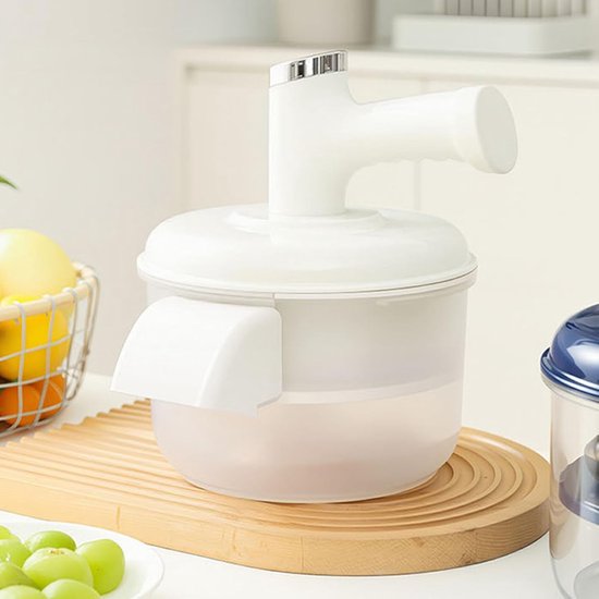 Fruit Schilmachine - Automatische Peller - Vruchten Voorbereiden - Stille Werking - 20.8 x 20.8 x 25 cm - Wit — afbeelding 2