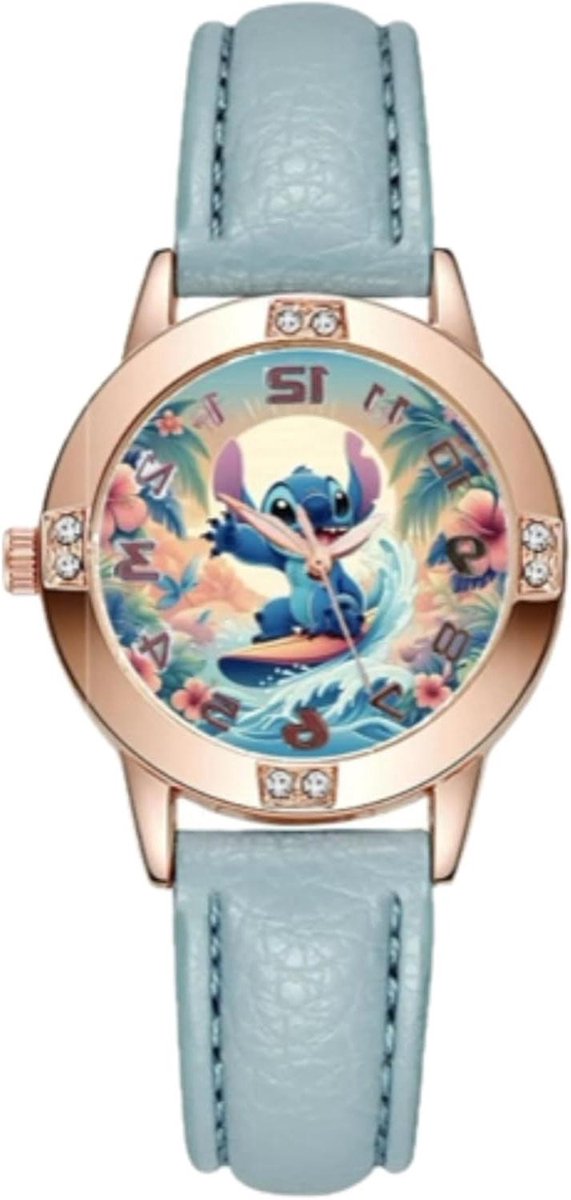 Kinderhorloge Digitaal - Jongens Meisjes - Tijd Leren Lezen - Verstelbare Band - Past Elk Kind - Blauw