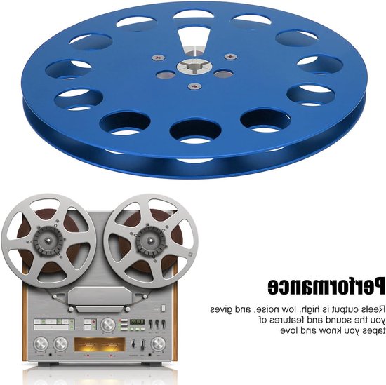 Lege 1/4 7 Inch Tape Reel voor Open Reel Audio-opnames, Universele Geluidsband met 11 Gaten voor Tape Recorders, Ideaal voor Geluidsregistratie en Archivering van Merkloos — afbeelding 5