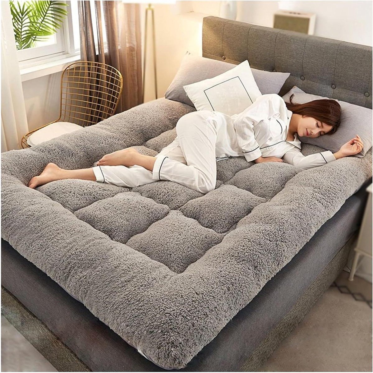 Japanse Futon Vloermat, Opvouwbare Vloermat, Imitatie Kasjmier Slaapmat, Enkele Matras, Ademende Futon Vloermat, Geschikt voor Familieslaapzalen