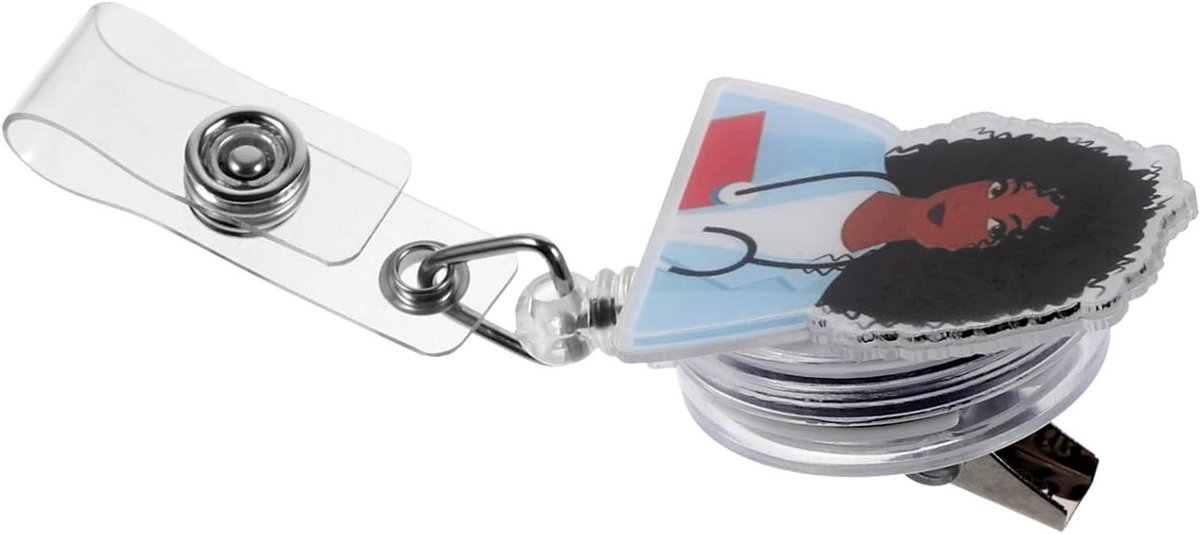 Kaarthouder Lanyard - Naamkaart Clip - Identificatie Tonen - Intrekbaar Ontwerp - 8.5 x 3.2 cm - Multicolor