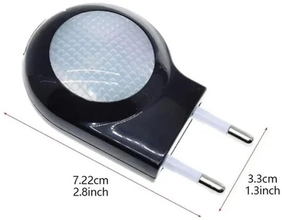 Mini LED Slak Nachtlampje Met Lichtsensor - Automatisch - Wandlamp - voor Kamers en Slaapkamers - Wit van MINI — afbeelding 5