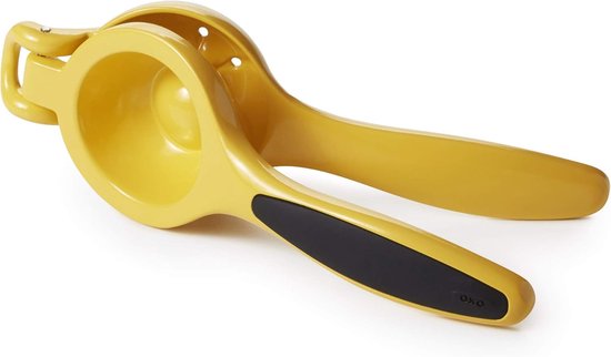 Ergonomische Citroenpers met Antislip Handgreep, Compacte Citruspers voor Citroenen en Limoenen, Geel — afbeelding 3