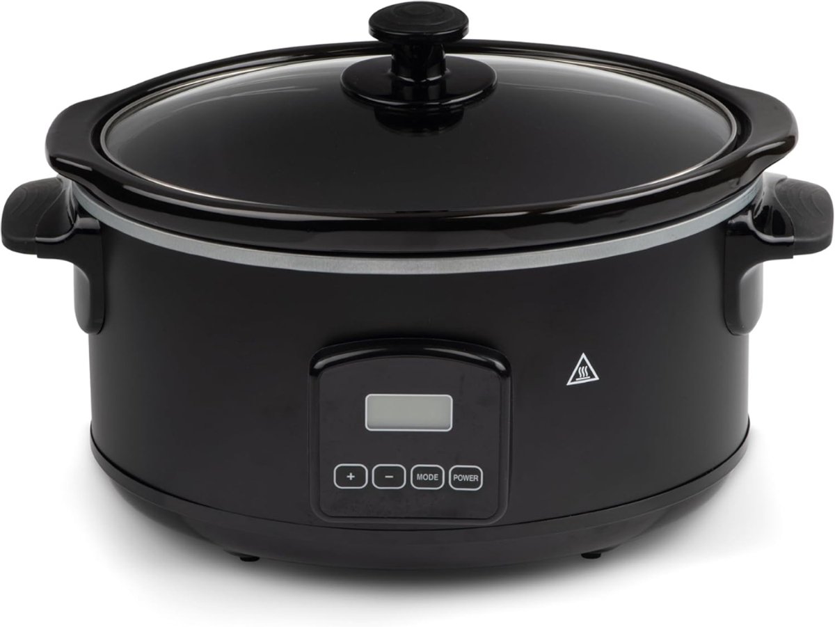 VLSelect®Slowcooker Met Timer - Keramische Binnenpan - Warmhoudfunctie - 6 Liter