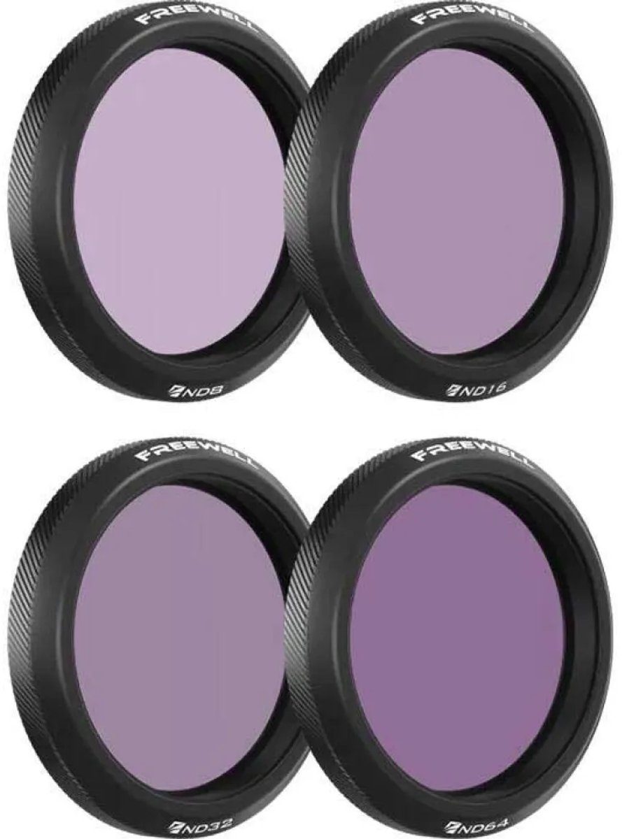 Freewell Osmo Action 5 Pro Filters - Standard Day - 4 Pack - Camerafilters voor DJI Osmo Action 5 Pro