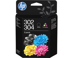 HP 304 - Inktcartridge / driekleuren en zwart 2-pack-combo