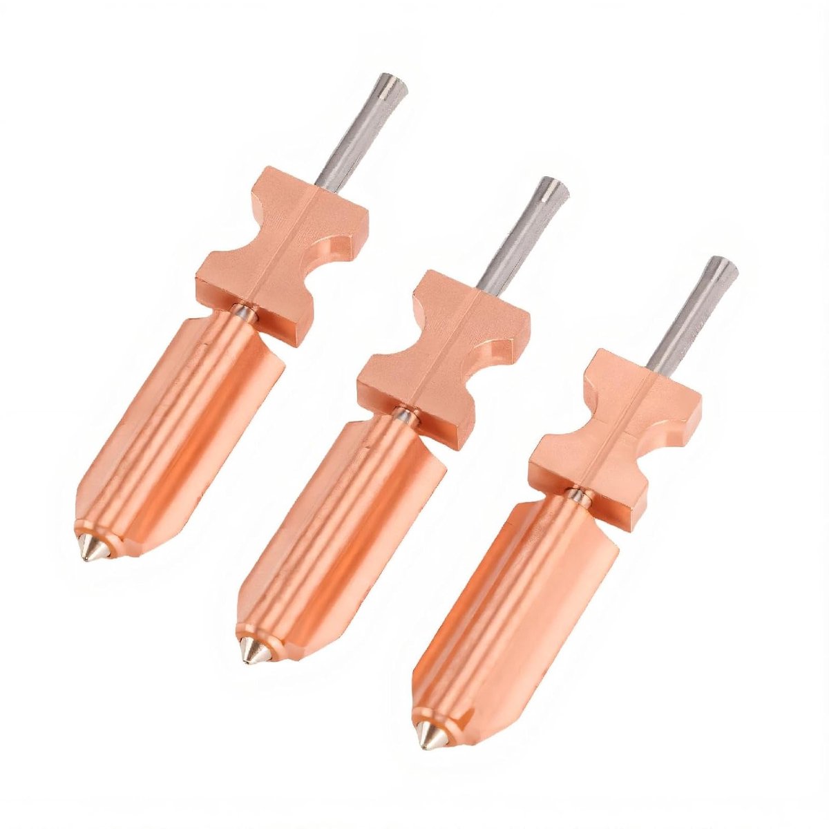 3-delige Hotend Kit met Verwisselbare Nozzles, Precisie 0.25 0.4 0.6mm, Geschikt voor 3D Printers en Verbeterde Printkwaliteit