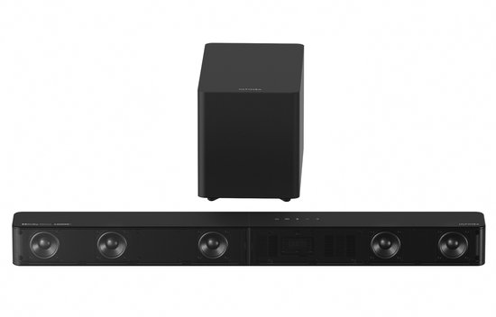 ULTIMEA Poseidon M60 Boom - 5.1 Soundbar voor tv met Dolby Atmos , Subwoofer, App Bediening, Zwart