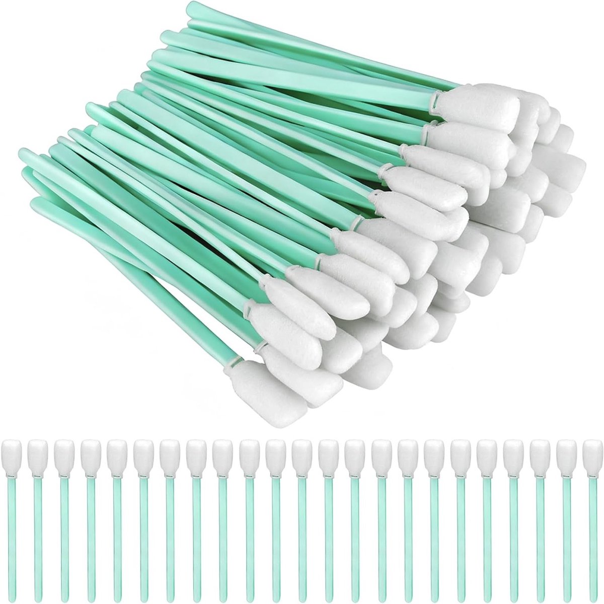 Set van 50 Schoonmaakstaafjes, Katoenen Swabs, Lange Stokken voor Camera's en Optische Apparaten
