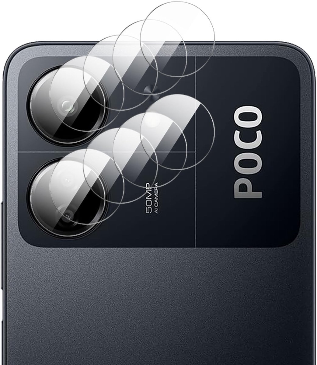 Allecto - Ultradun camerabescherming - HD-camerabescherming - Krasbestendig - 4 stuks - Geschikt voor Xiaomi Poco C65 - Bescherming voor je camera