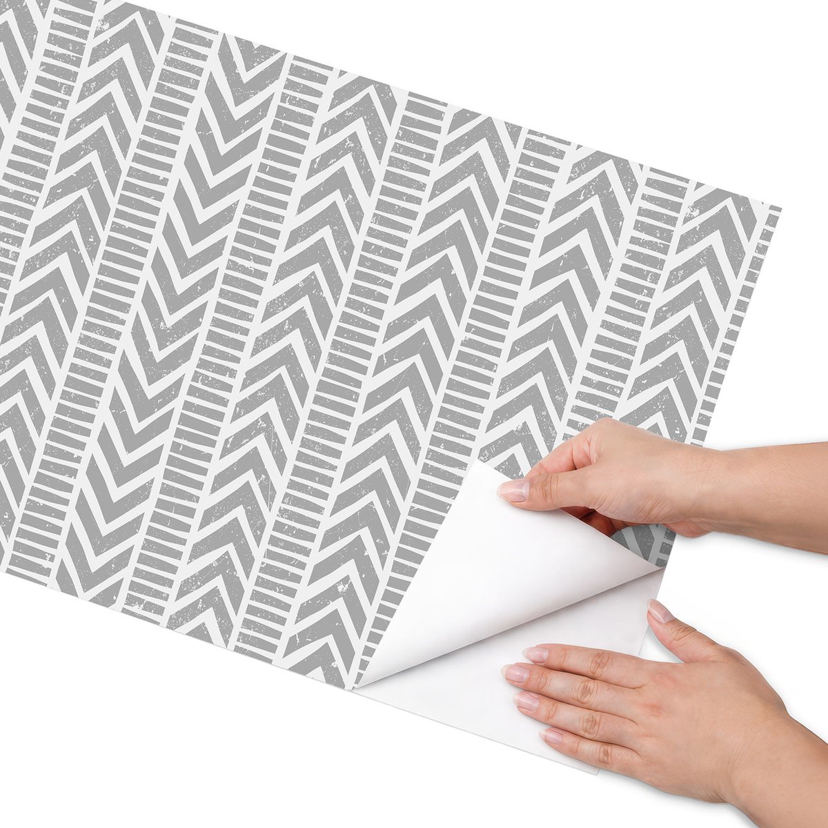 Coloray Meubel Wrap Folie - Grijs Meubelfolie - 50x100 cm - Wrapfolie Keuken Indiase pijlen - Decoratiefolie - Geometrische Meubelfolie - Meubel Wrap Folie - Woonkamer decoratie - Achtergronden en patronen