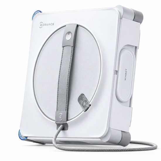 ECOVACS WINBOT W2S Robot Ramenwasser–Ruitenreiniger– Ruitenreinigingsrobot-WIN-SLAM 4.0 -TruEdge randreiniging – 200 rpm schrobber – 8.000 Pa–10 Traps veiligheidssysteem – Voor ramen – Spiegels – Glazen deuren