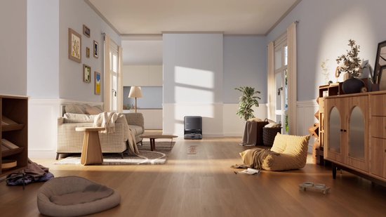 eufy Nieuw 2026 Robotstofzuiger met Dweil C28 Omni - HydroJet-zelfreinigende Dweilrol - Upgrade van X10 Pro - 15.000Pa Zuigkracht - Alles-in-1 Station - Automatisch Dweilen en Drogen - AI-obstakeldetectie