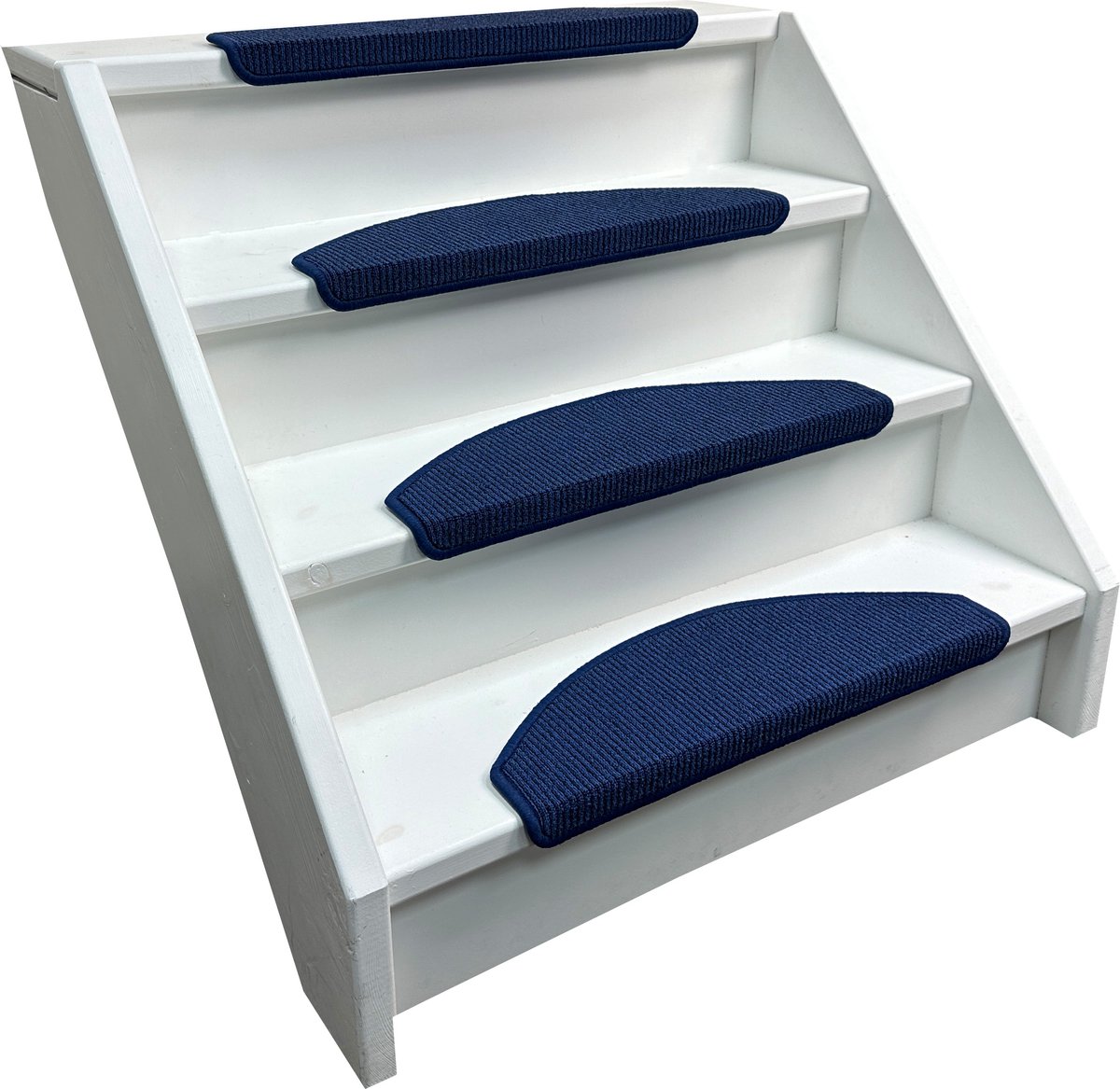 Elite Trapmatten - 13 stuks - vintage anti slip - blauw - 56x17x3,5cm - halve maantjes