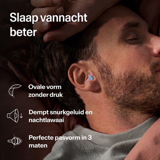 Alpine SleepDeep Mini Oordopjes Slapen - Maximale Geluidsdemping - Perfect voor Zijslapers - 27dB SNR Oordoppen - Sleep Plugs - Slaapoordoppen Snurken - Small Size - 1 Paar