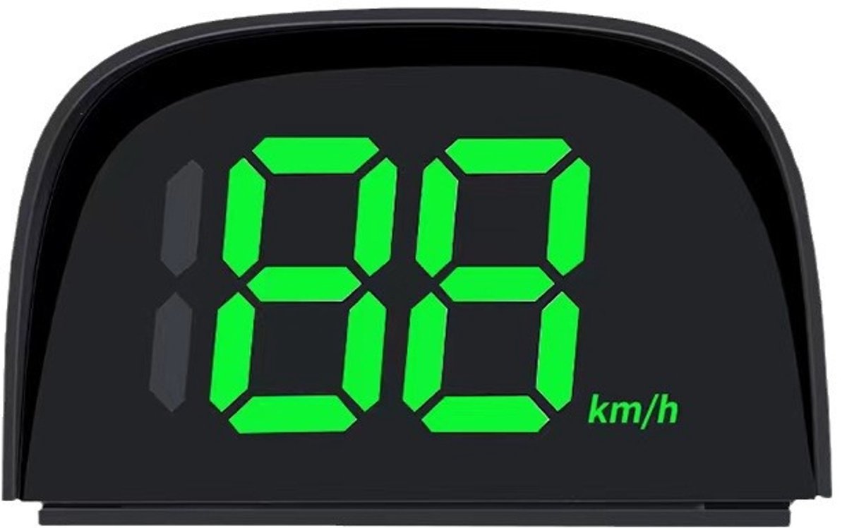 Digitale GPS-snelheidsmeter, USB plug-and-play, universeel HUD-head-updisplay, geschikt voor fietsen en auto's, eenheid is kilometers per uur.