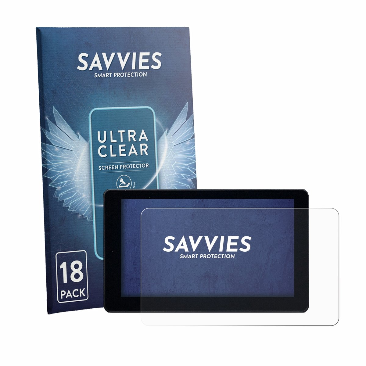 Savvies - Screenprotector voor Zontes 368G 2025 - Folie Beschermfolie transparant 18 Stuks
