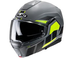 Hjc I100 Beis Grijs Geel MC3HSF Systeemhelm - Helm