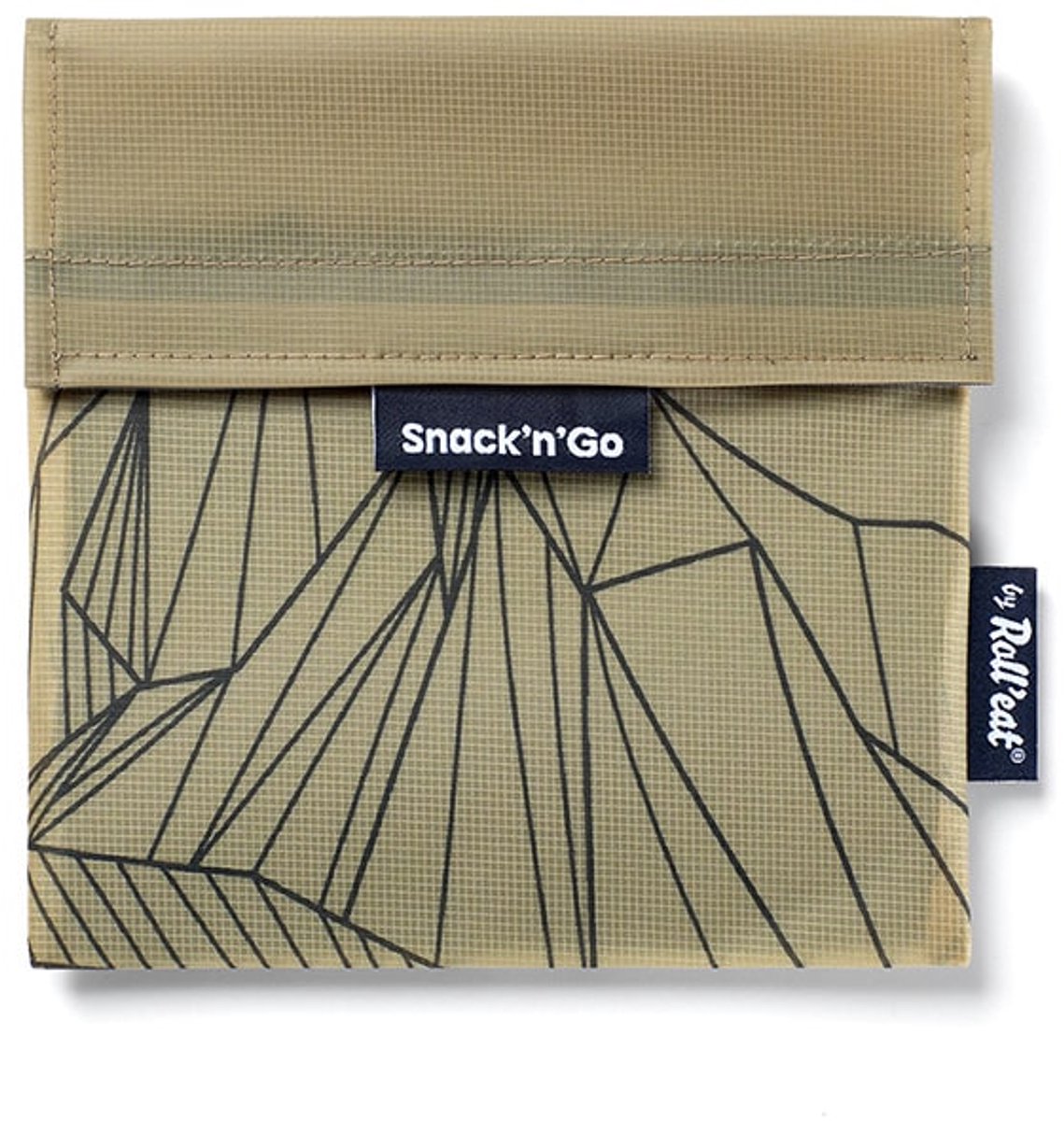 Snack'n'Go Outdoor Mountain View - Duurzame Lunchzakje voor Wandelen & Kamperen – Herbruikbare Broodzak – Compact & Lichtgewicht