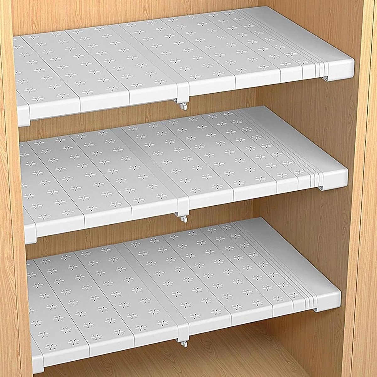 Uitschuifbare Kastplank Organizer 71-92 cm Verstelbare Plank Verdeler zonder Boren Kledingkast Opbergplank Multifunctionele Ruimtebesparende Kast Organizer Urbanhome