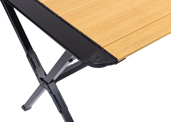Happy Rhino - Roltafel Burleigh - Eettafels - Zwart - 7,6kg - Aluminium plaat - 140 x 80 cm van Merkloos — afbeelding 2