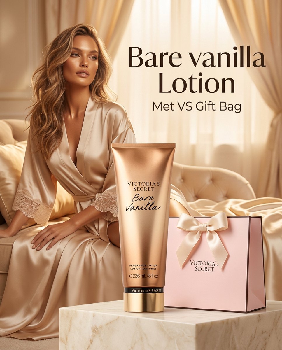 Victoria's Secret Fragrance Bare Vanilla Body Lotion | Incl. VS Geschenktasje