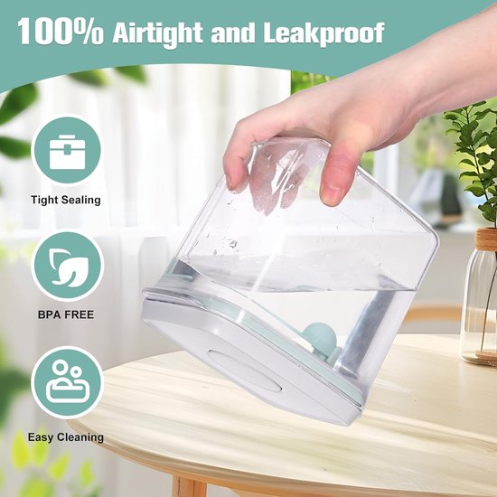 Melkpoeder bewaarbus - 1700ml - Anti-UV versie - inclusief maatschep - Melkpoeder doseerdoos - Babyvoeding opslag - BPA-vrij - Babyvoeding opslag - Melkpoeder dispenser — afbeelding 5