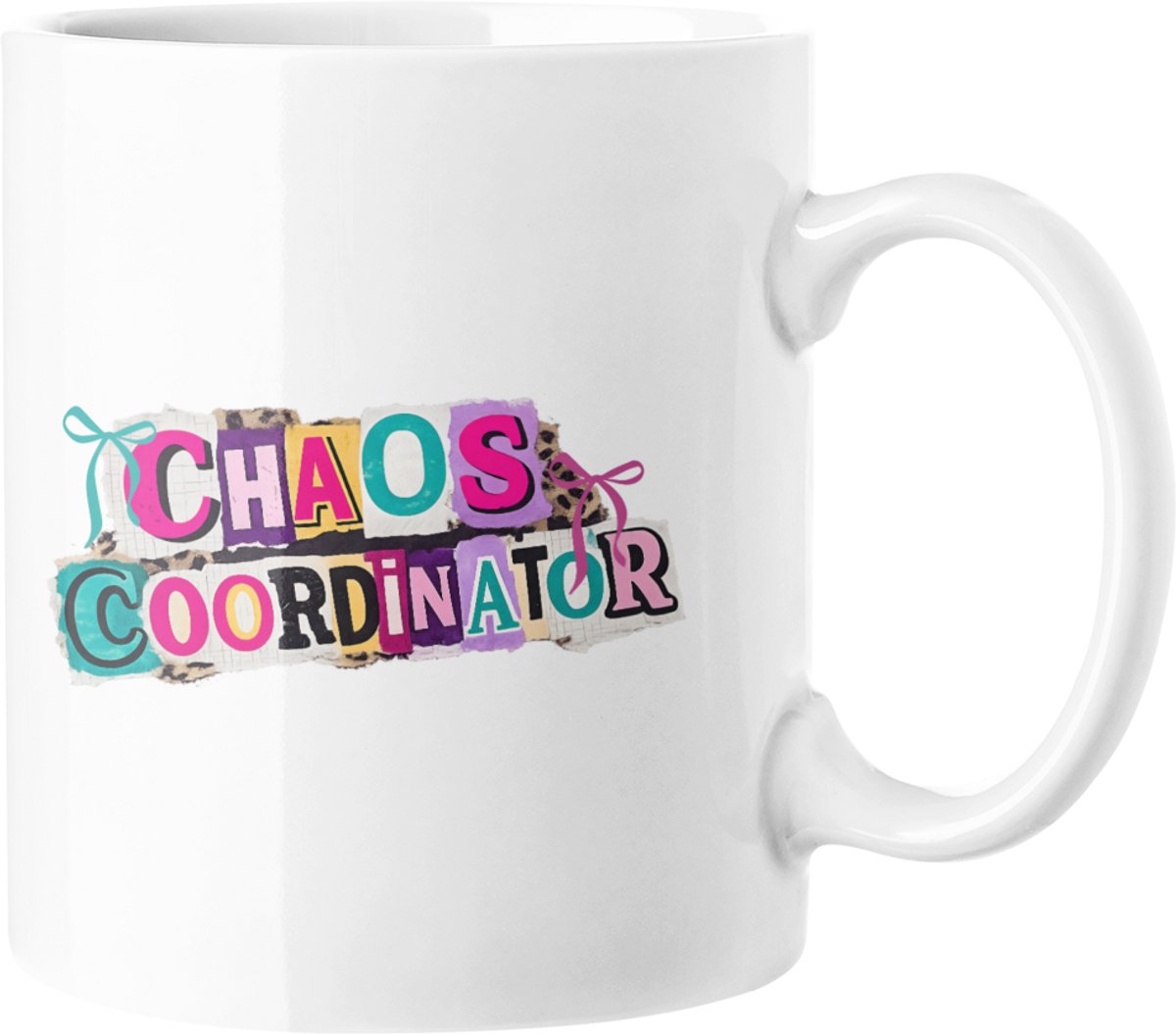 Chaos Coördinator Mok - Y2K Scrapbook Stijl Moederdag Cadeau Koffiekopje