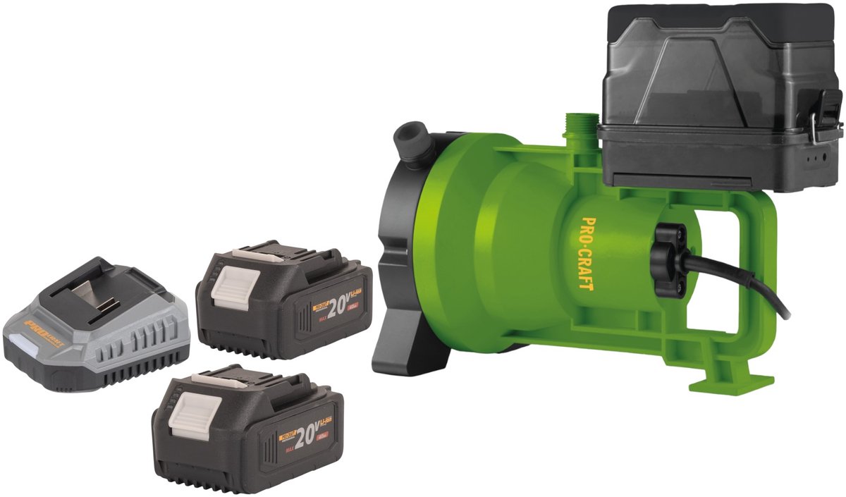 Procraft CPN21bb accu dompelpomp 20 V 3200 l/u + 2x accu 4,0 Ah + oplader