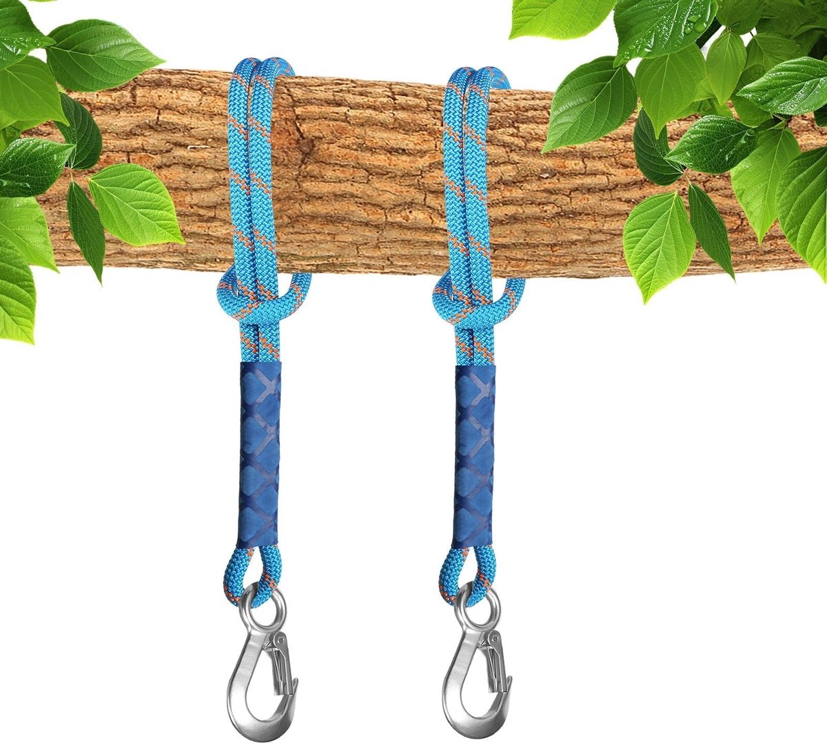 Allecto - Schommelbevestiging - Boomschommeltouw - Verstelbaar - 0,6 m - Voor binnen en buiten - Versterkt touw - Geschikt voor hangmatstoelen