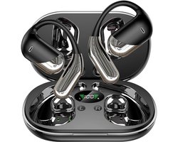 AI Translator Earbuds, 144 Talen en Accenten Draadloze Oortjes Vertaal, Open Ear Koptelefoon Bluetooth 5.4, Koptelefoonvertaler voor Reizen, Zaken en Studie