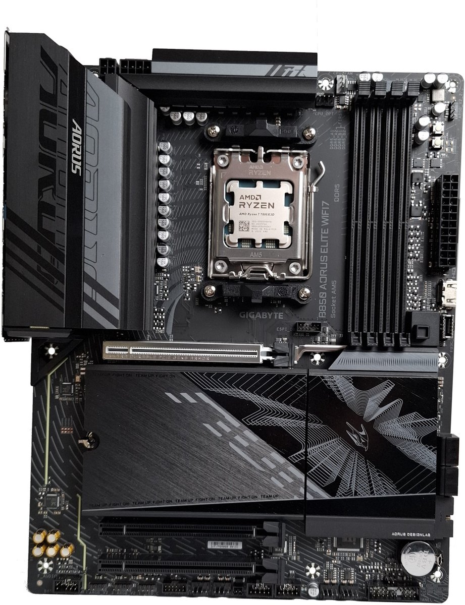 Azerty Combokit Gigabyte Elite 7800X3D - Combokit - AMD Ryzen 7 7800X3D - Gigabyte B850 Aorus Elite WiFi7