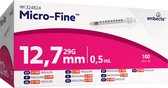 BD Microfine insulinespuit 0,5ml + naald 0,33x12,7mm U100