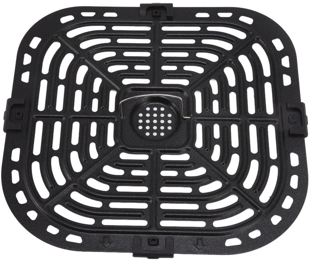 Allecto - Air Fryer Grill Pan - Vervangingsplaat voor Airfryer - Vierkante Roestvrijstalen Plaat - 24x23cm - Voor Gezond Koken - Geschikt voor Meer...