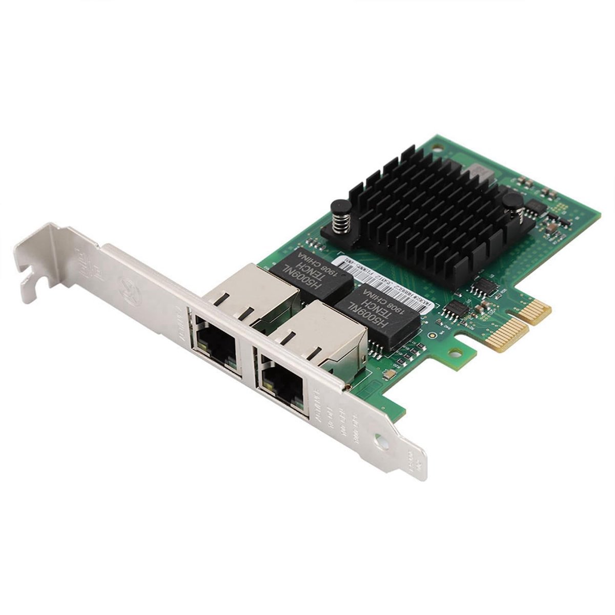 Allecto - Netwerkkaart - PCIe Dual Port - Gigabit Ethernet Adapter - Betrouwbare Verbinding - Snelheid - Geschikt voor Gaming - Zwart
