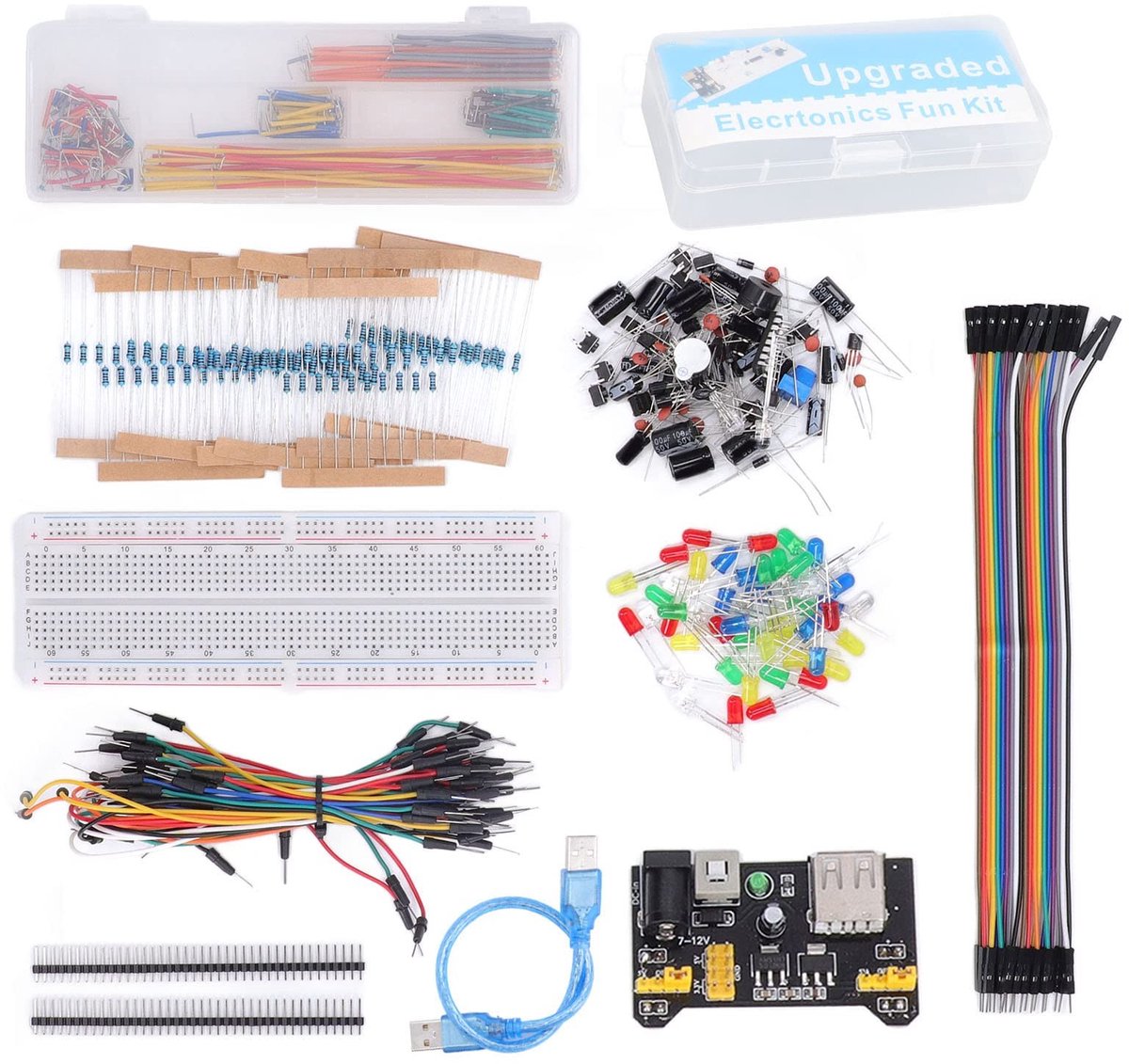 Allecto - Component Kit Starterset - 830 Tie Points - Inclusief Breadboard - Geschikt voor STM32 - Compleet en Professioneel - Perfect voor Electro...