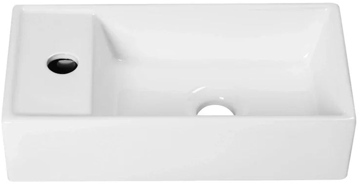 DutchLine - Crea XL Fontein - Glans Wit - Links