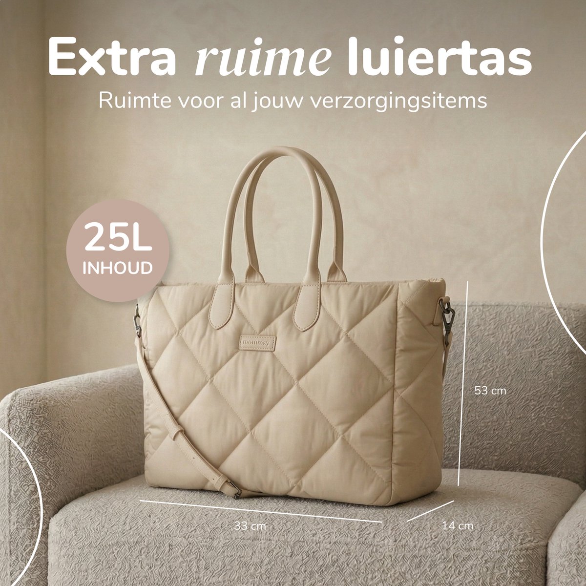 Mommsy Luiertas: Waterafstotend, Thermo Vak, 24,5L thumbnail 2