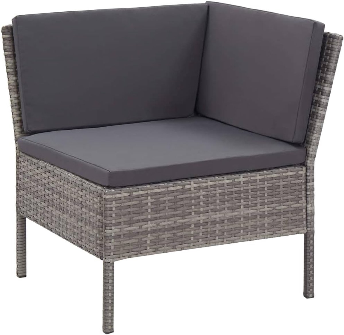 Veloria 8-delige Modulaire Poly Rattan Loungeset Tuinset met Kussens Weerbestendig PE Rotan Lounge Meubelset voor Tuin, Balkon en Terras