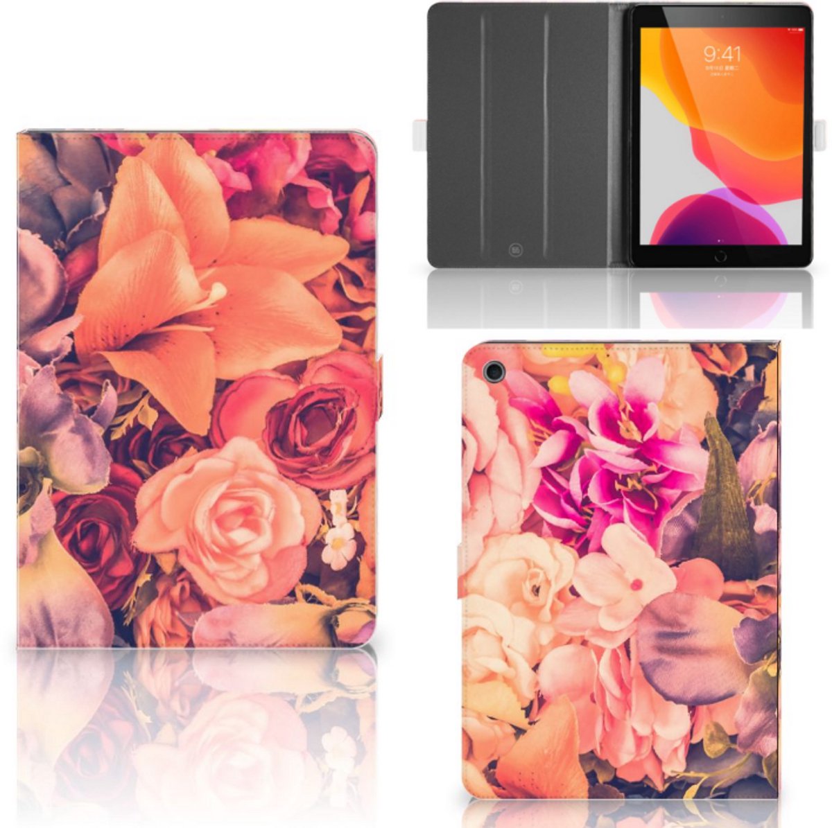 iPad 10.2 2019 | iPad 10.2 2020 | 10.2 2021 Tablet Cover Bosje Bloemen